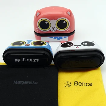 맞춤형 학생 이름 도장, 유치원 의류, 방수, 귀여운 흑백 잉크, 몬테소리 스탬프 선물