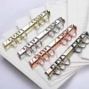 Metal Spiral Rings Binder Clip With 2 Pairs of Screw For Diary Notebook Planner A5 A6 Persoanl A7 Binder Clip File Folder 6