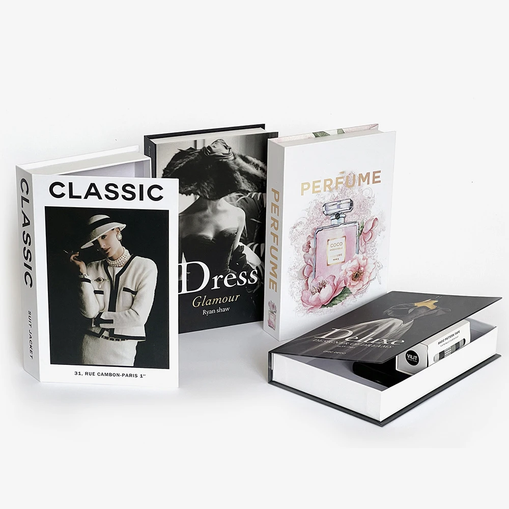 Ins Fake Books for Decoration Coffee Table Book Club Hotel Simulation Prop Book Storage Box Luxury Decorative Home Decor
