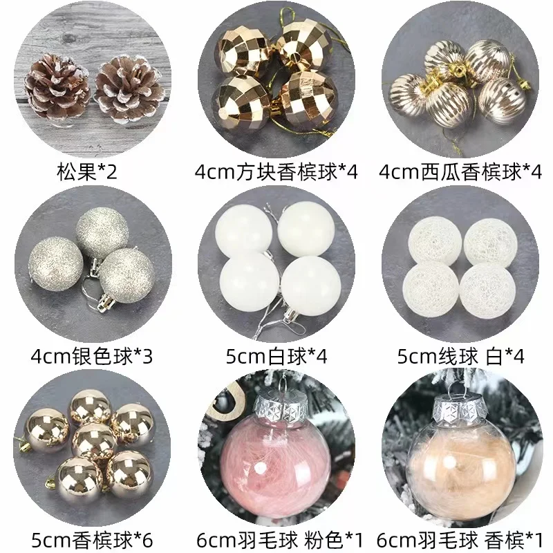 Trang trí trên bảng cây Noel trang bị hai màu và thông số kỹ thuật