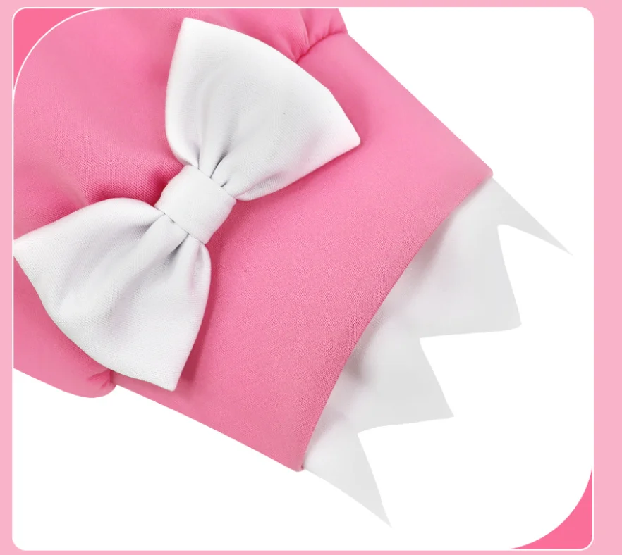 Women's Pink Hoodie Skirt Set with Wig