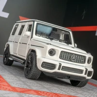 1:32 Benzs G63 G65 SUV Alloy Car Model Diecast Metal Off-road Vehicles Car Model Simulation Sound and Light Collection kids Gift 1