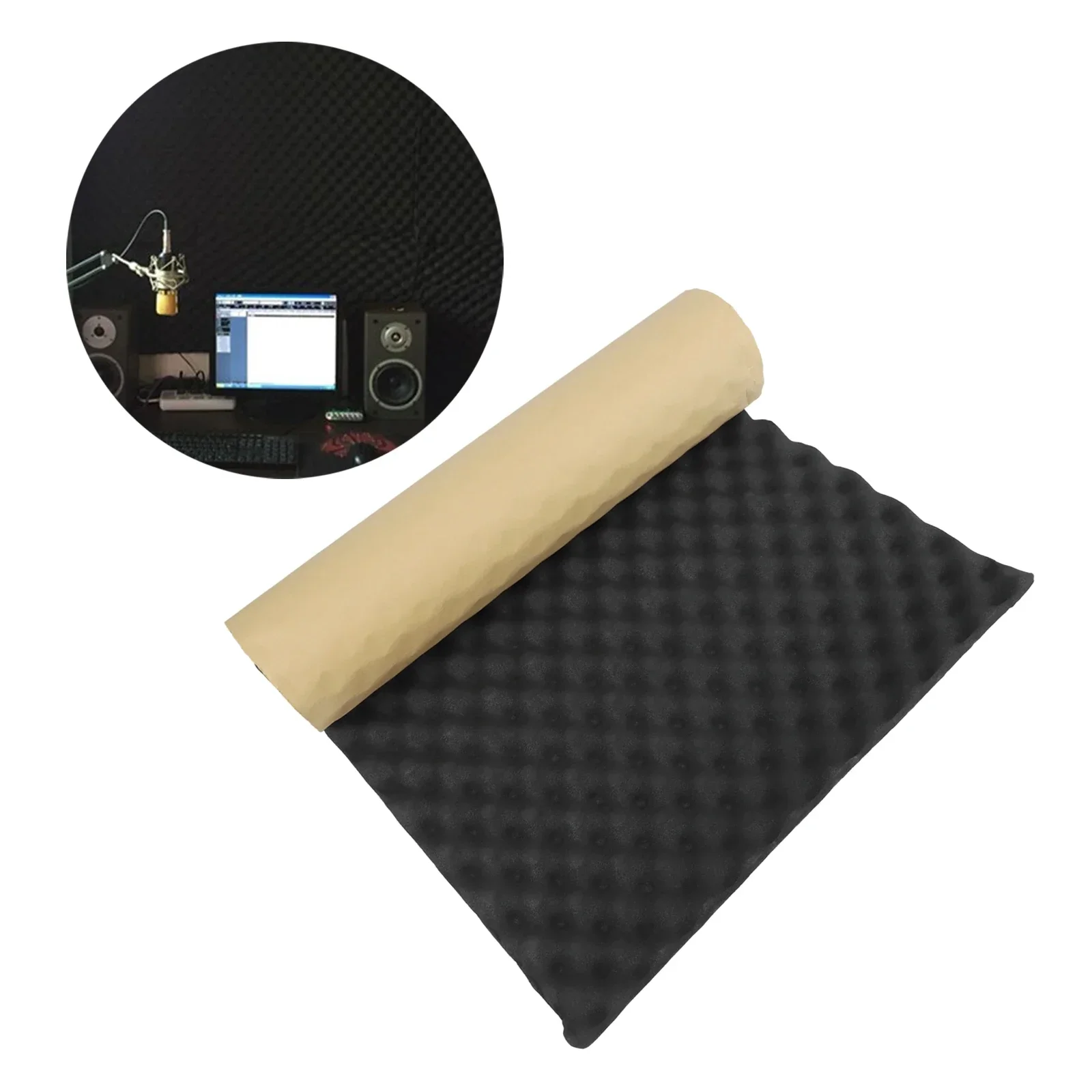 Sound Proof Mat Sound Insulation Mat Soundproofing Cotton Sound Deadener Mat Sound Insulation Ring Sound Insulation Cotton Soundproofing Foam Sound Absorbing Foam Soundproofing Board 100*50cm Acoustic Foam Insulation Wall Car Studio Sound-Proof Dampening Heat Sound Insulation Noise Deadener