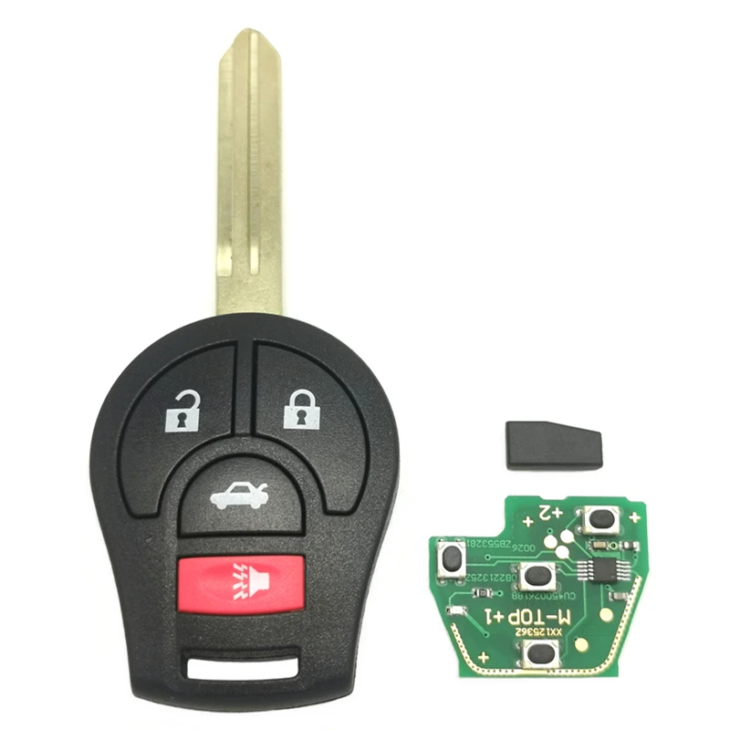 

2pcs Car Remote Key For Nisan Qashqai Sunny Tiida X-Trail FCCID CWTWB1U751 CWTWB1U816 315 Mhz ID46 Chip Replace Car Key