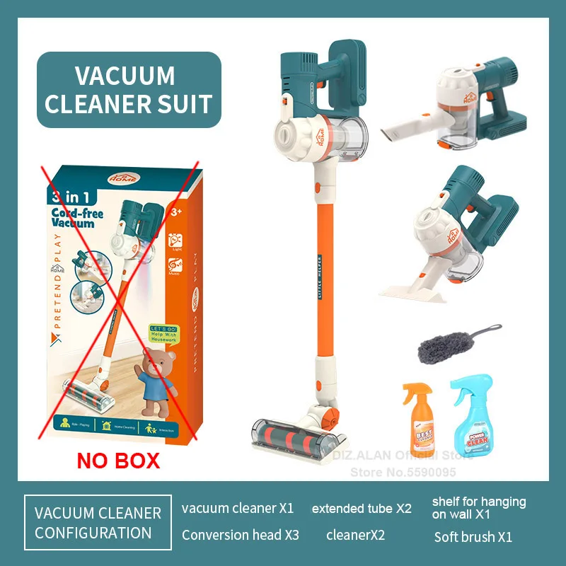 Toy Electric Vacuum Cleaner Children Educational Simulation Household Appliances Dust Catcher Pretend Play Toys For Kids 2