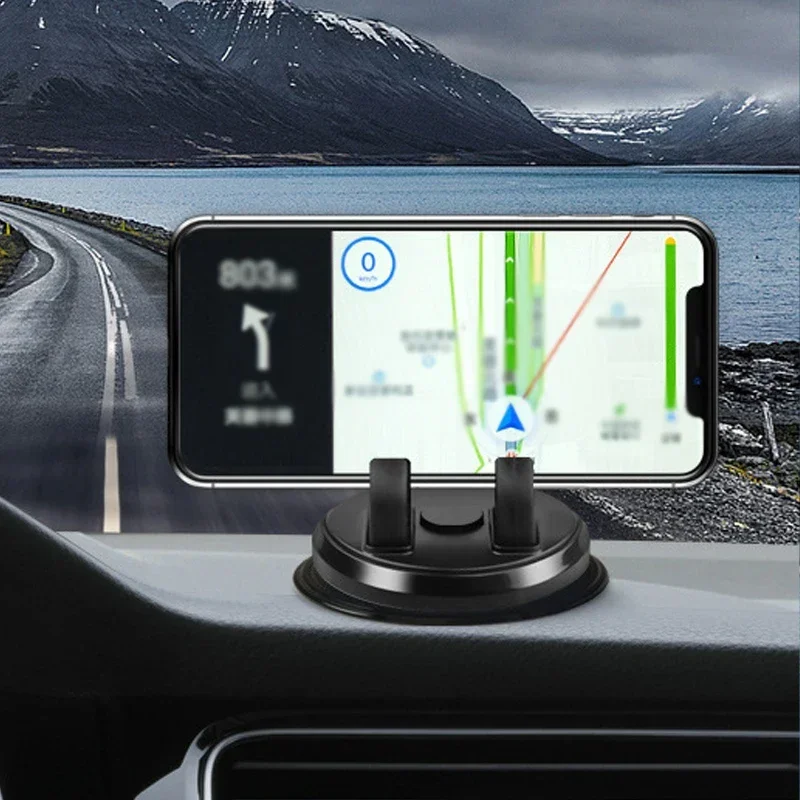 ABS Silicon Car Phone Holder Mount Stand 360 Rotation
