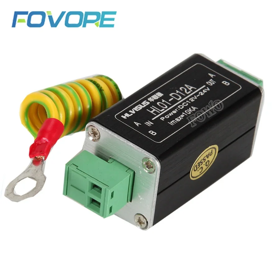 Monitoring Camera 12V / 24V Power Supply Arrester Weak Current Protection Lightning Arrester Overvoltage Thunder Preventer