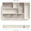 1 Set Creative Folding Plastic Drawer Organizer-Kitchen Utensil Storage and Versatile Cabinet Divider for Home,Desk Organization 6