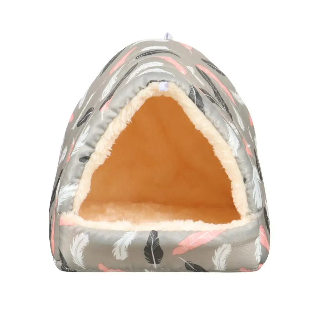 Niedlicher Mini-Käfig für den Winter, bequemes kleines Tier-Schlafbett, Meerschweinchen-Nest, Hamsterhaus, warme Matte – Detail 10