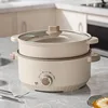 Large capacity household electric cooking pot electric hot pot multi-functional cooking pot dormitory non-stick with steamer 1