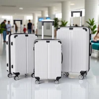 Ensemble de valises de voyage Comanlai, 3 valises rigides, 20/24/28 pouces, 360 ° Valise à roulettes avec serrure TSA pour les voyages en avion et en train pour les étudiants 1
