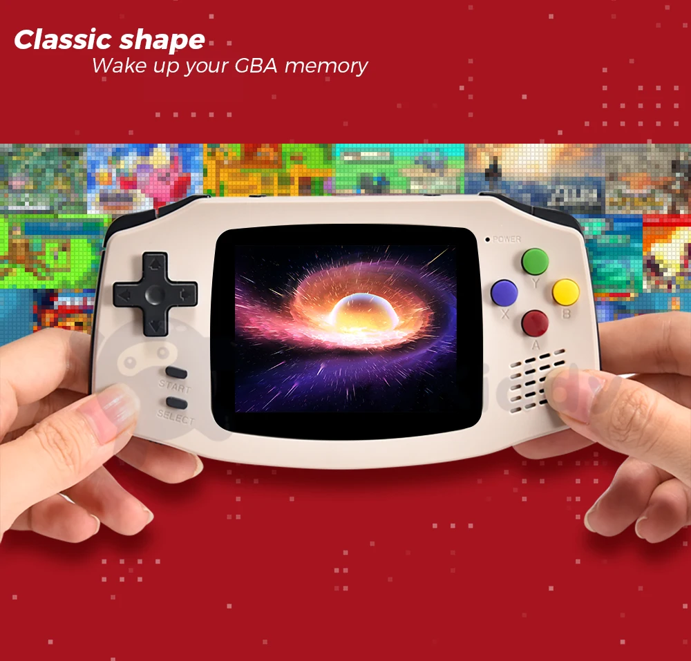 New POWKIDDY A30 Handheld Game Console 2.8 inch IPS HD Screen 32G Built-in 4000 Games Portable Game Console Children’s Gift