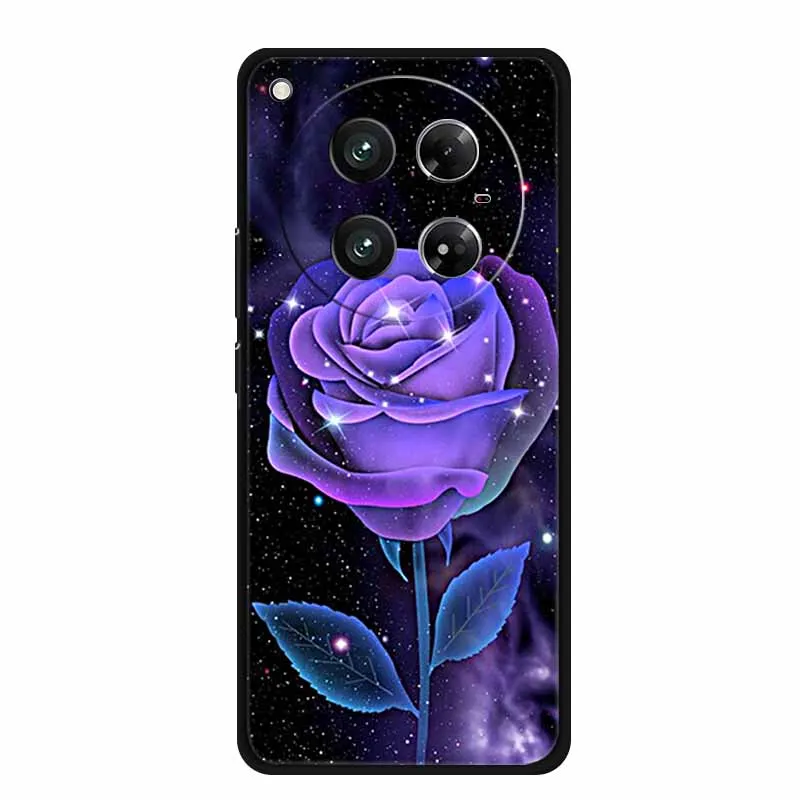 Stylish Black Silicone Soft Back Cover for Smartphones - 6.78  Capa