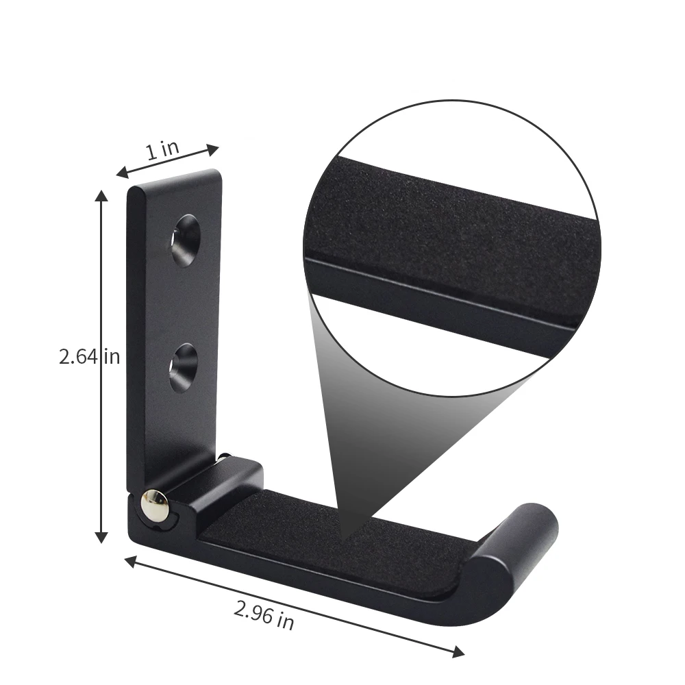 Gun Hooks Folding Indoor Gun Racks with Padding Shotgun Rifle Sword and