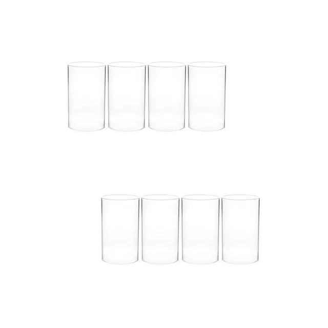 8 Db Kupola Medál Könnyű Árnyalatú Egyszerű Üvegborítás Átlátszó Konténer Lámpaernyőt 15X6X6Cm Csésze Magas Bórilikát