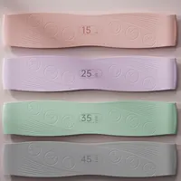 Silicone Resistance Bands with 4 Resistance Levels Exercise Workout Loop Bands Workout Stretch Bands for Home Gym Yoga