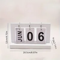 Ins Minimalist Style Living Room Office Decoration Plastic Calendar Ornament Modern Desk Accessories Simple Home Decor Crafts 2