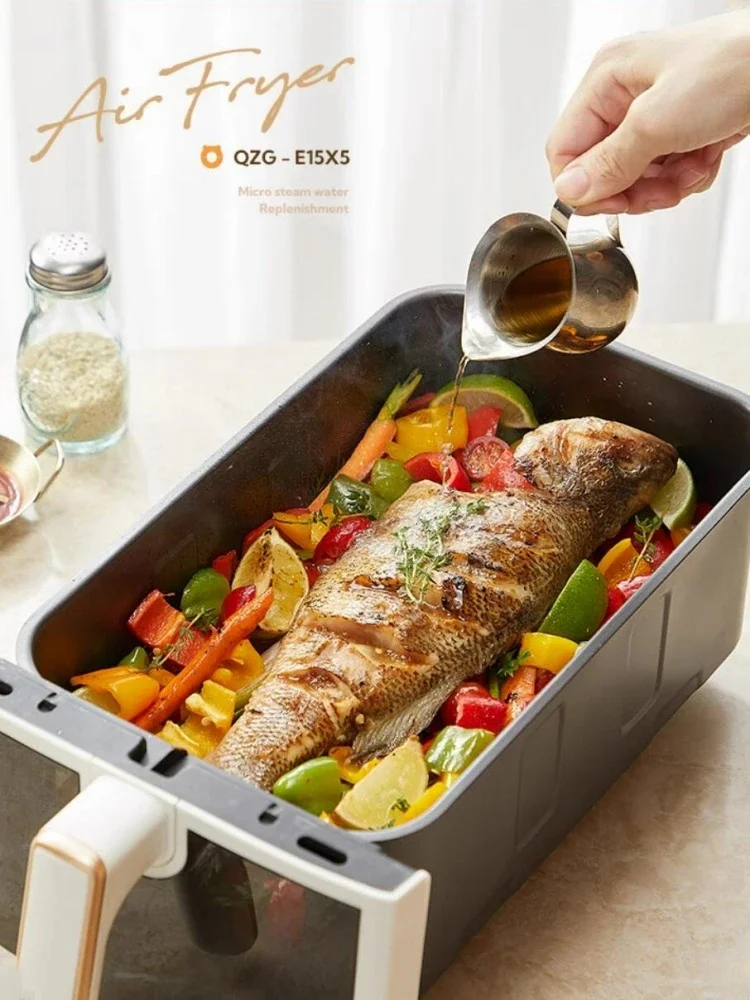 Bear 220V Air Fryer Household 6L Electric Oven 1500W Air Electric Fryer French Fries Machine Oil-free Electric Fryer 4