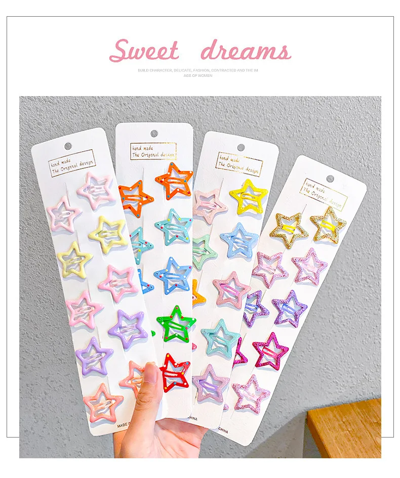 pacifier for baby 10pcs Snap Hair Clips for Girls Clip Pins BB Hairpins Color Metal Barrettes for Baby Children Women Girls Styling Accessories baby stroller accessories