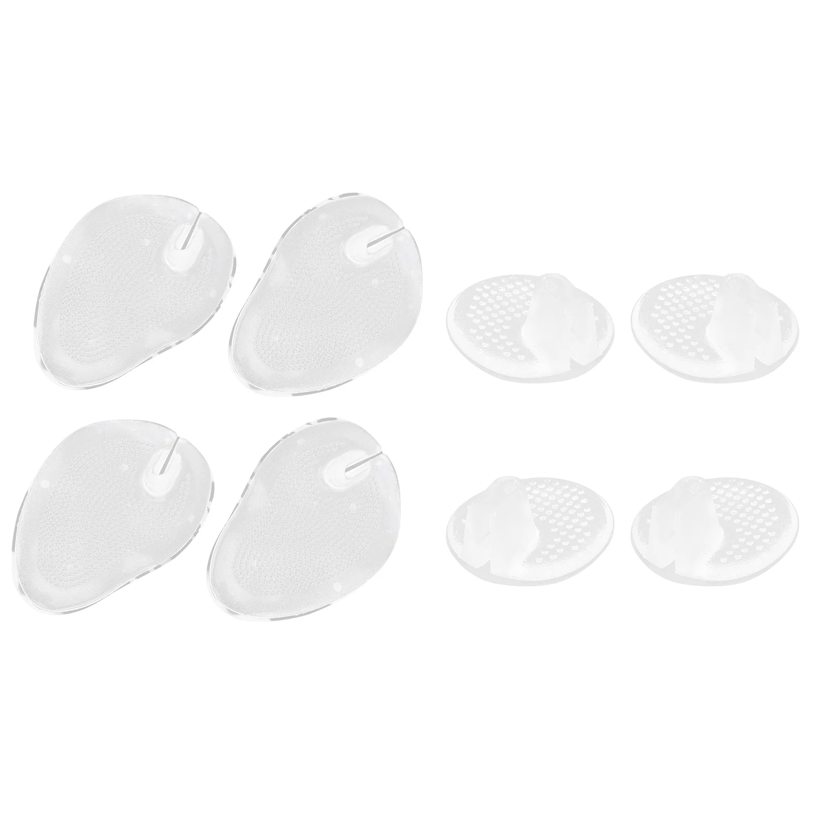 4 Pairs Thong Sandal Clear Thong Sandal Thong Sandal Toe Pads Silicone Forefoot Cushions Clear Toe Grip Pads 100pcs front clear back silver mylar foil zip lock stand up bag zipper grip seal resealable reusable food storage doypack