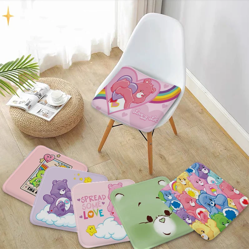 C-CARE-BEARS 쿠션 매트, 북유럽 인쇄 의자 쿠션, 부드러운 사무실 카시트, 편안한 통기성 소파 쿠션, 45x45cm 