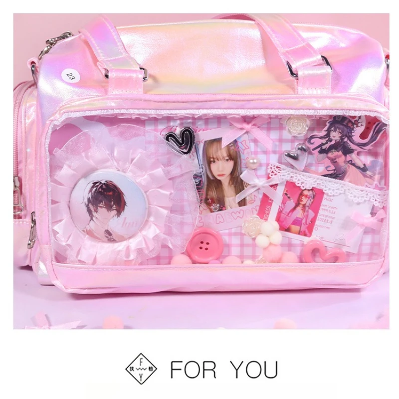 Ita Bag DIY Materials Kit - Decoration Set with Ribbons, Bows, Pearls & Wings for Customizable Display Bags