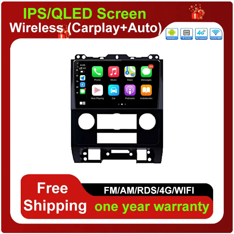 

Carplay Android 13 Car Radio Multimedia Stereo Player WiFi GPS Navigation For Ford Nordamerika Escape Kuga 2007-2012