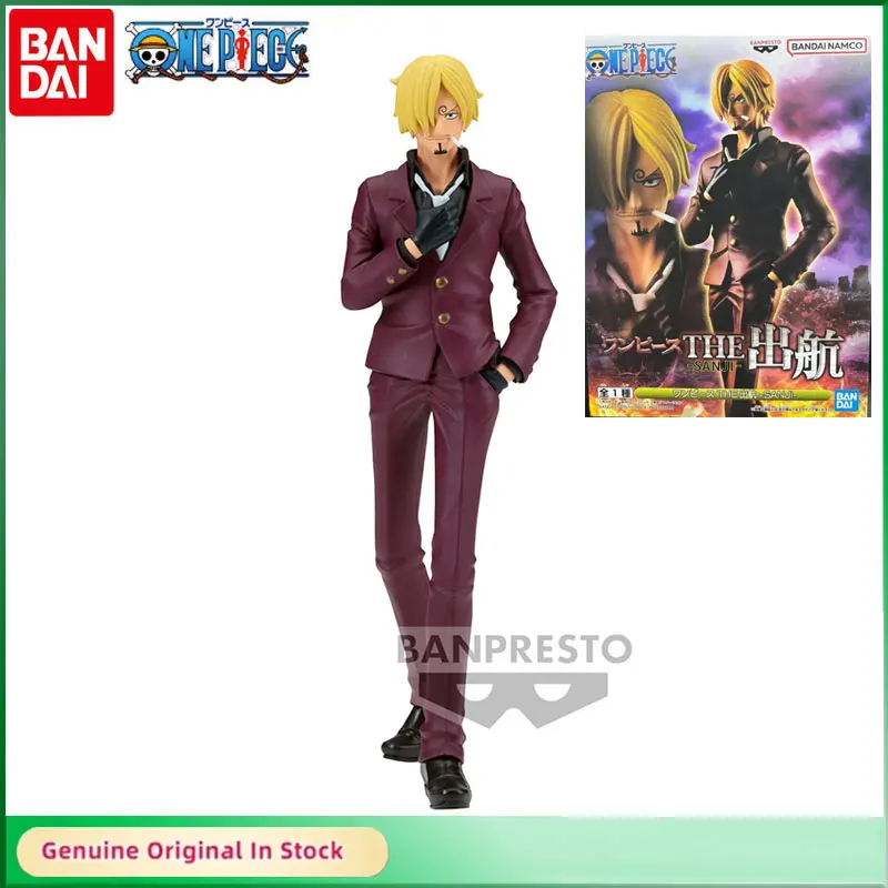 

Оригинальная мультяшная фигурка Sanji Bandai с парусом, 17 см