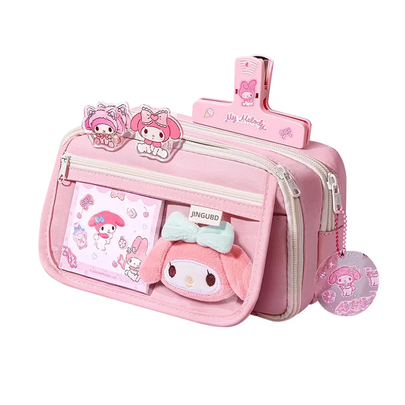 카와이 연필 케이스 DIY 세트 귀여운 한국 문구 용품 펜 파우치 학교 책상 정리함 대용량 방수