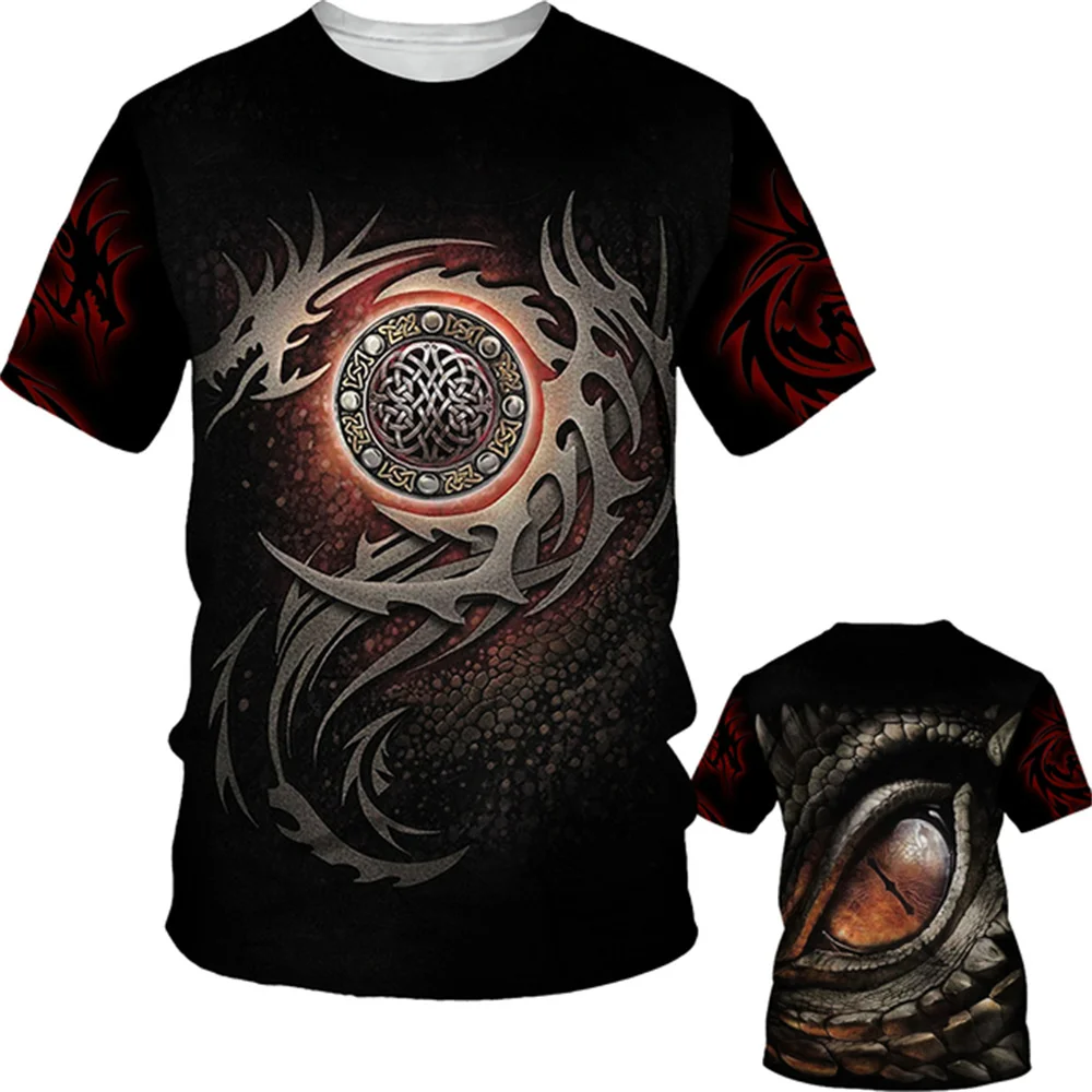 

3d Printed T Shirt Set Animal Flying Dragon Tattoo Men Sportswear Streetwear Men T Shirt Men Jogging Suit Casual Men Suit