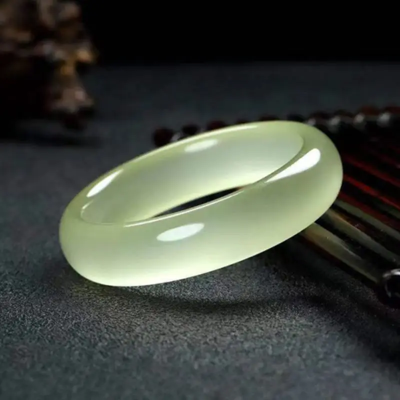 

Голубой, белый, Нефритовый, яркий, первичный, Шелковый, нефритовый браслет