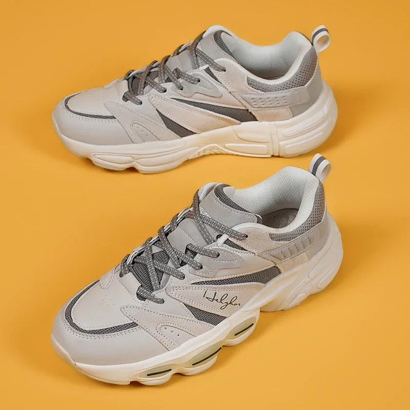 2025 Men's Sports Shoes Male New Design Sneaker Daddy Hollow Breathable Comfortable Fashion Lightweight Shoes 5