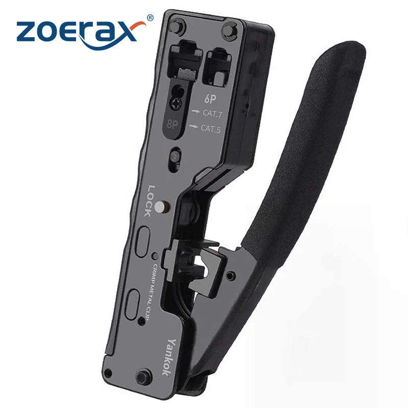 Multi Functional Tools Electrician Tools Cat5 Cat6 Cat7 Pass Through Crimper RJ45 RJ12 RJ11 Network Connectors