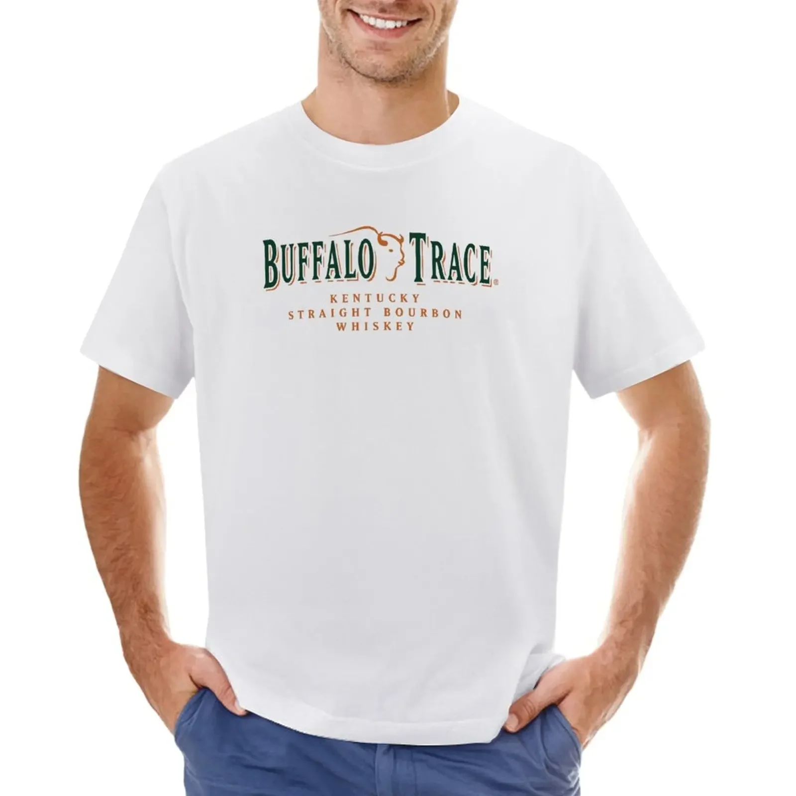 Trace Buffalo Trace Distillery Bourbon T-Shirt Vestiti Carini Felpe Magliette Grafiche Magliette Grandi E Alte Da Uomo