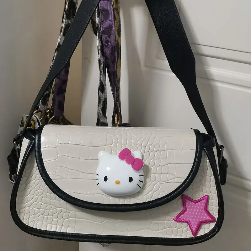 

Хелло Китти Y2K Sanrio аниме мультфильм тоут на одно плечо сумка Горячая Девушка Jk Loli мягкая девушка водонепроницаемый праздничный подарок 2024 Новинка