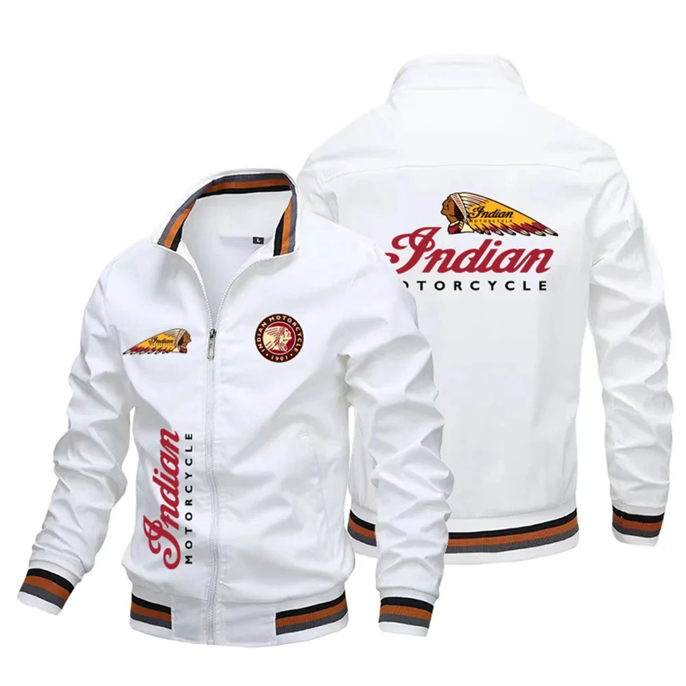 

Spring and autumn baseball jacket, motorcycle jacket with Indian print, pilot jacket, affordable and fashionable