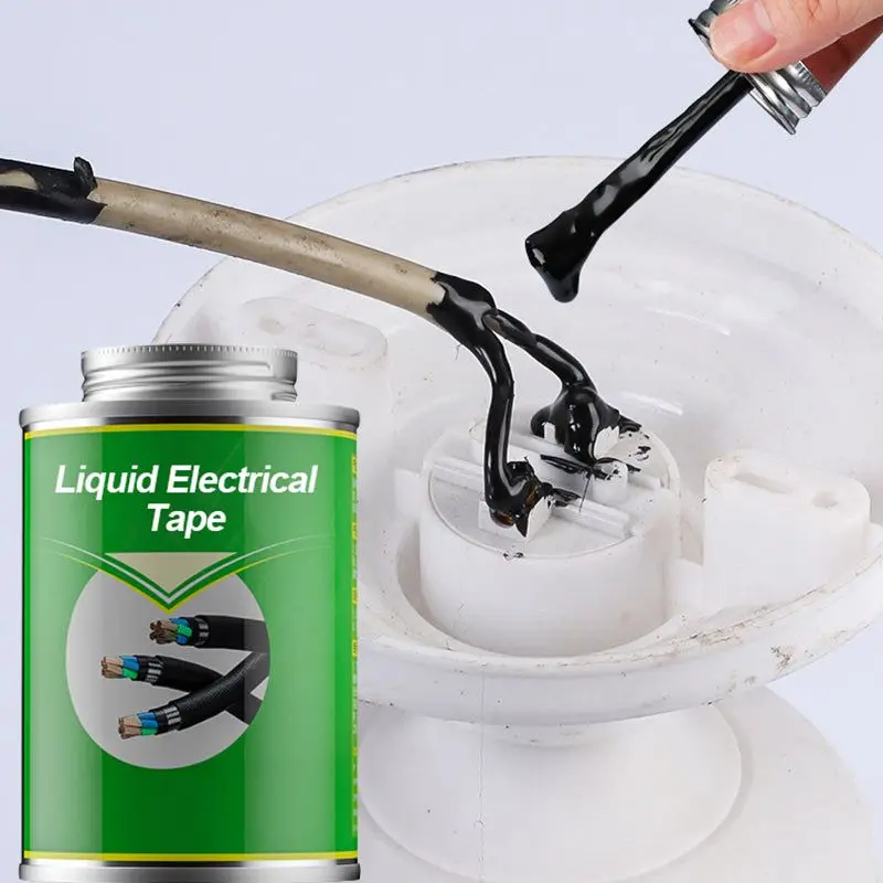 

100ml Liquid Electrical Tape Insulating Tape Repair Rubber Electrical Wire Cable Coat Fix Line Glue Liquid Insulation Paste