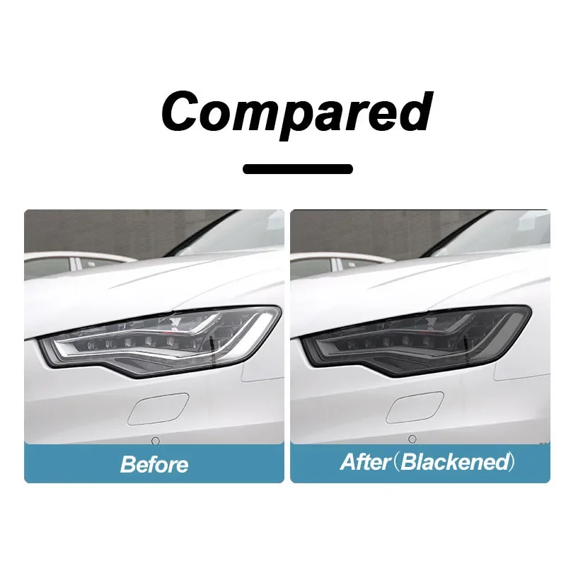 For Audi A3 8V A4 B8 B9 A5 A6 C8 A7 A8 D4 TT E-tron R8 Car Headlights Tint Smoked Black Protective Film TPU Sticker Accessories 3 For Audi A3 8V A4 B8 B9 A5 A6 C8 A7 A8 D4 TT E-tron R8 Car Headlights Tint Smoked Black Protective Film TPU Sticker Accessories 3