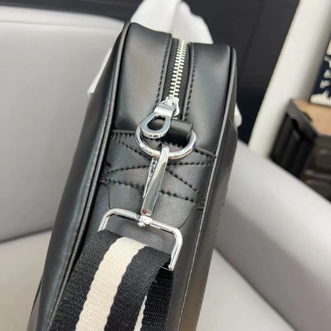 Luxury Bal Brand Briefcase Bag Fashion Design Business Causal Men Leather Handbag Men's Cowhide Large Capacity Handbags Male