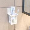 Toothbrush Holder Household Wall Self-adhesive Seamless Storage Rack Shaver Toothpaste Organizer Drain Shelf Bathroom Accessory 3