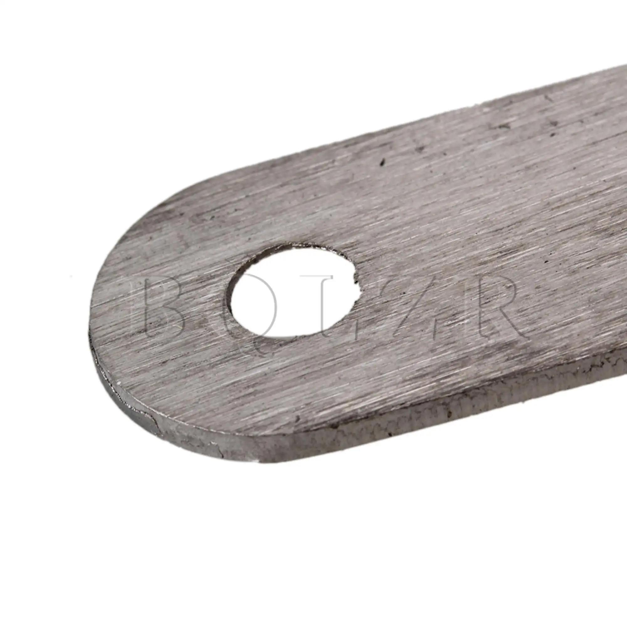 BQLZR 36x16mm Rozsdamentes Acél 2 holes Bé Utcasarok Derékszalag javító Autórendszám Pakli bel 10