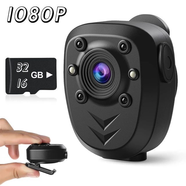 Mini Caméra portative corporelle 1080P avec Vision de Nuit
