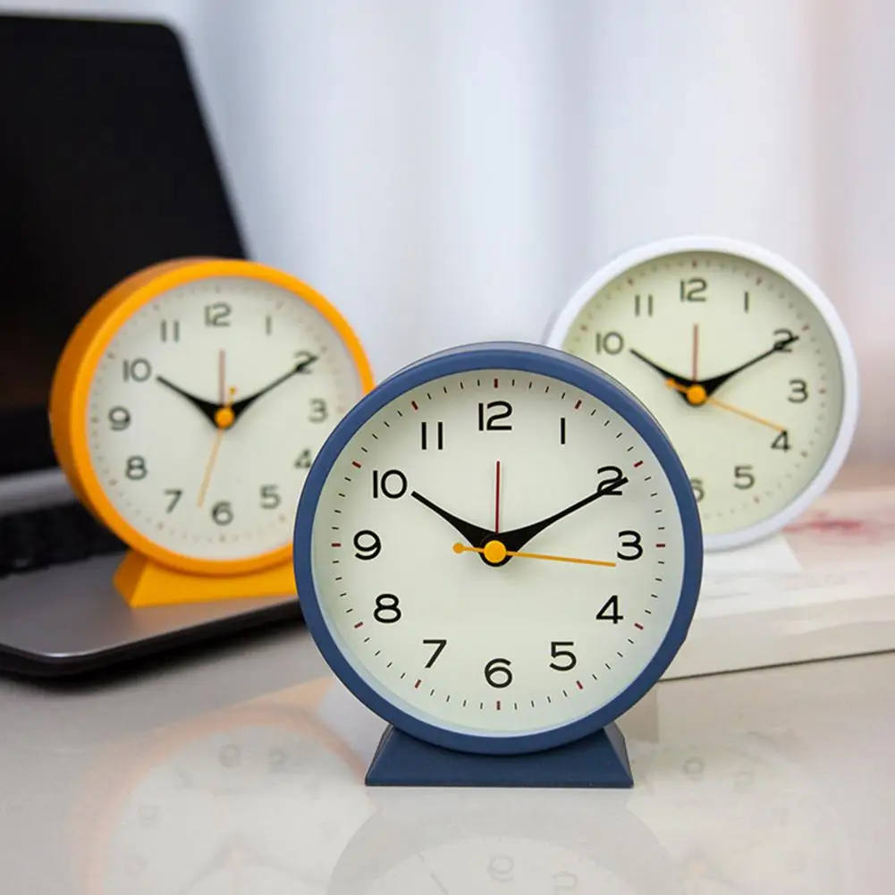 Sveglia Silenziosa Da Comodino Con Luci Notturne E Snooze – Orologio Analogico - 5