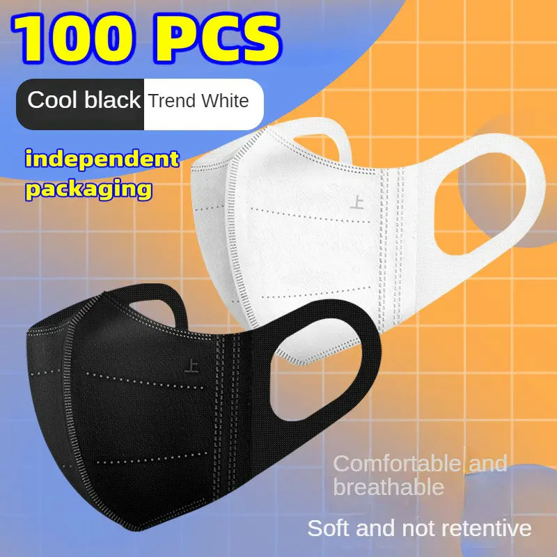 Face Mask 3D three-dimensional face masks three-layer thin breathable independent packaging