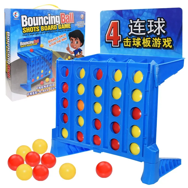 4 Shots Connect Board Game Kids Children Family Match Game Training Educational Toy Finger Shooting Game 2