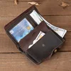 Vintage Leather Men's Wallet Long Billfold Wallet with Hasp 100% Genuine Leather Wallet for Men Drop Shipping 4