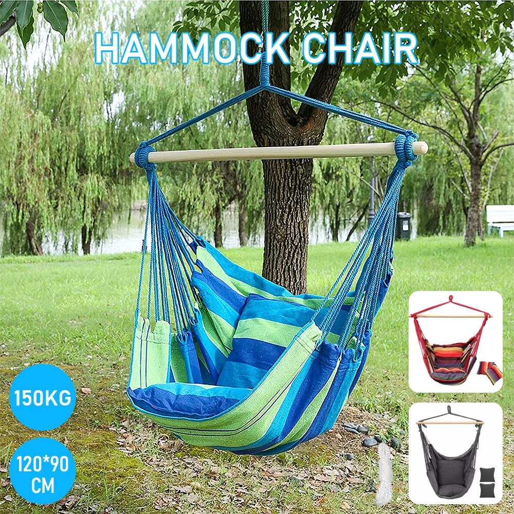 Portable Swing Chair Garden Outdoor Camping Cushion Portable New Model  Multiple Color Options — view 4