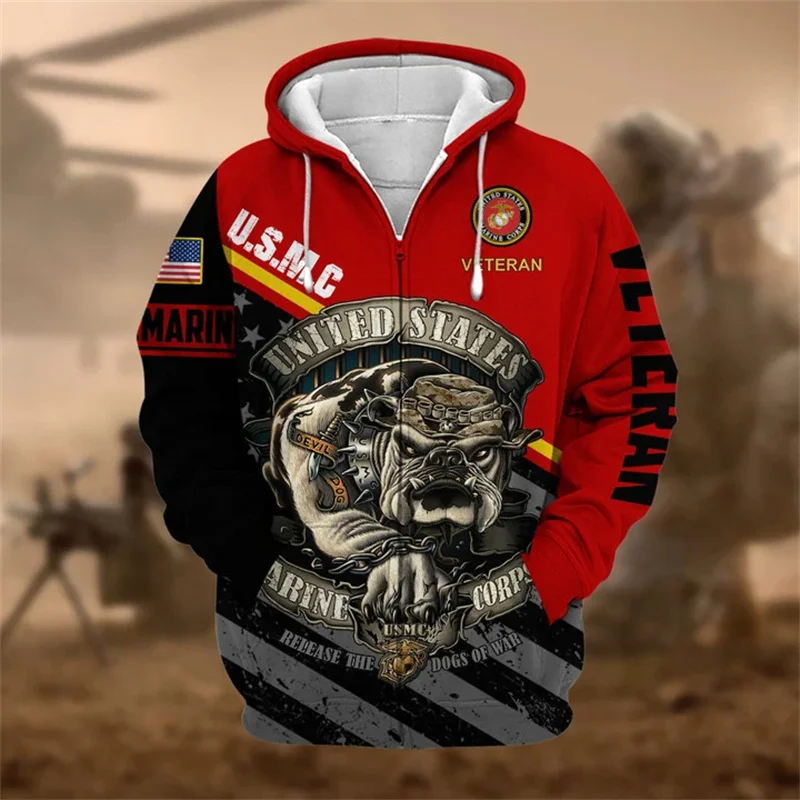 

Autumn 3D Printing United States Solider Armys Veterans Zip Up Hoodies Kids Fashion Cool Zip Up Hoodie Vintage Camo Top Clothing