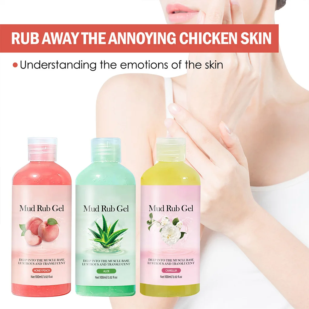 Women Shower Gel Portable Exfoliating Bath Cream Body Wash Skin Care 100ml