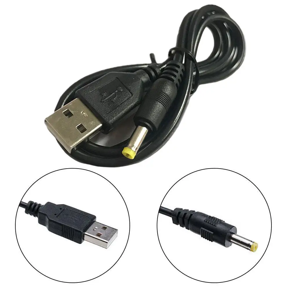Compact 80cm USB to DC Power Charging Cable with 4.0x1.7mm Plug – 5V 1A Output